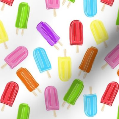 Popsicle Toss on White - Medium Scale