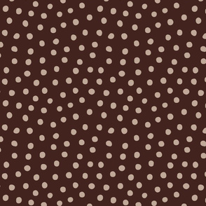 Dots on brown