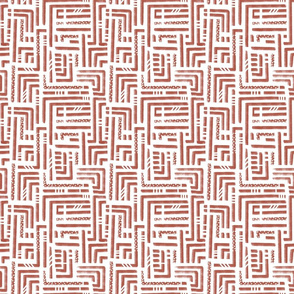 Small -  Tribal Maze  - Copper