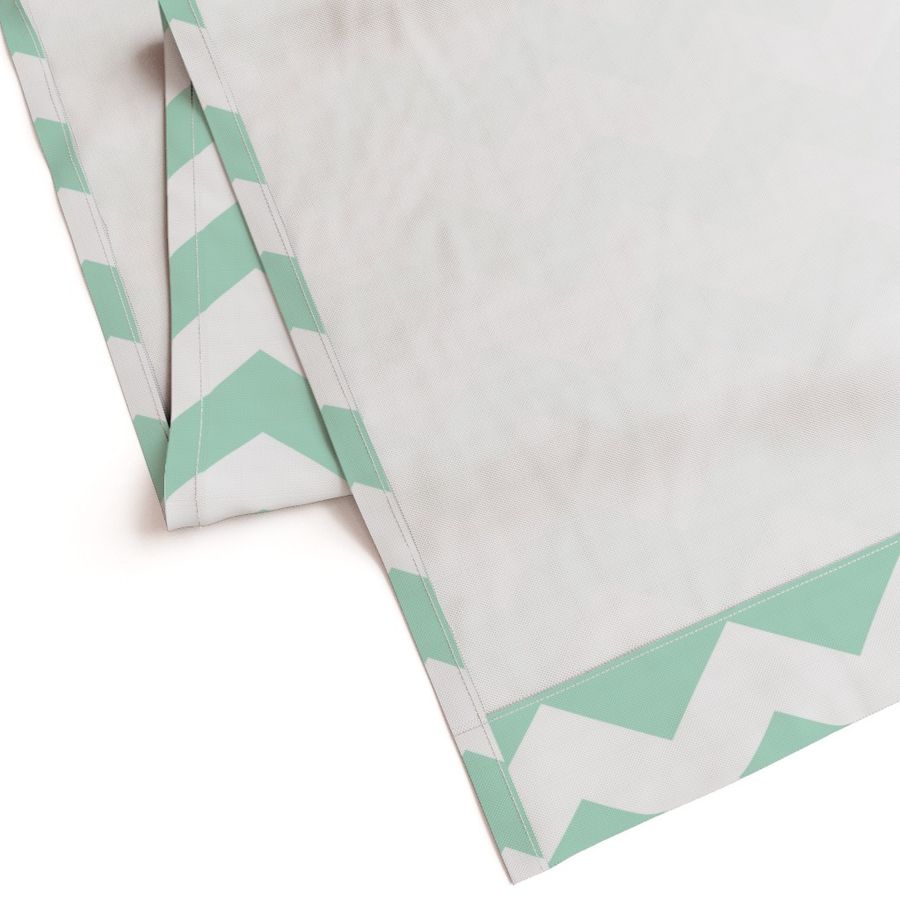 chevron lg mint green