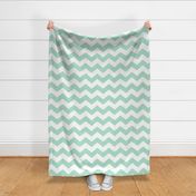 chevron lg mint green