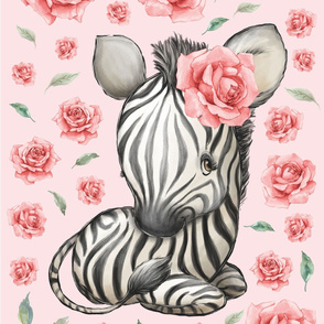 zebra blanket pink