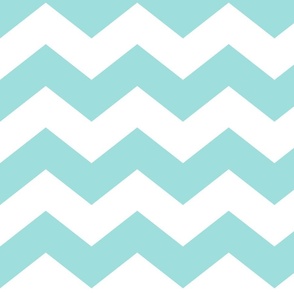 chevron wide LG light teal