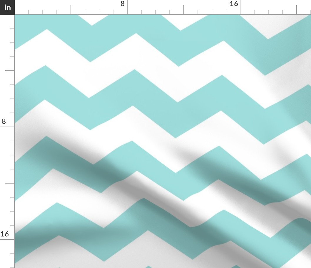 chevron wide LG light teal