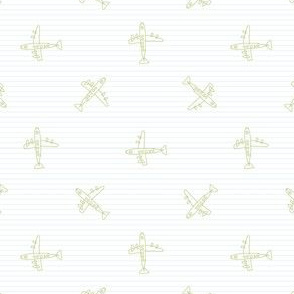  Cute scribble plane in the sky kids doodle background. 