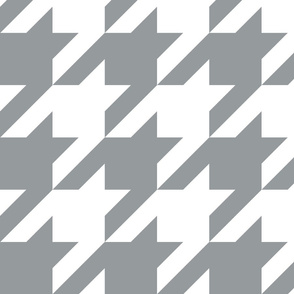 houndstooth white gray
