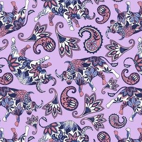 Ox Paisley (Lilac Palette) – Small Scale