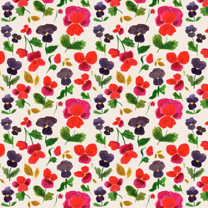 Pansies Block