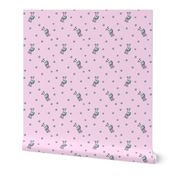 KiniArt Greyhounds Dots & Flowers Small