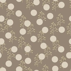 Dots and herbs Kingsport Gray, Muslin