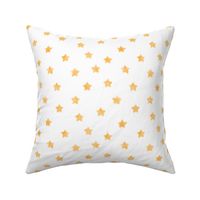 Our Lady of Lourdes Watercolor Stars on White