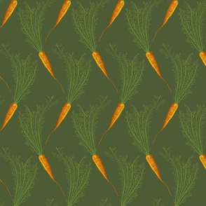 carrots on green - medium