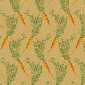 carrots on yellow - medium