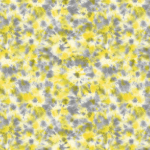 Grey and yellow tie dye pattern