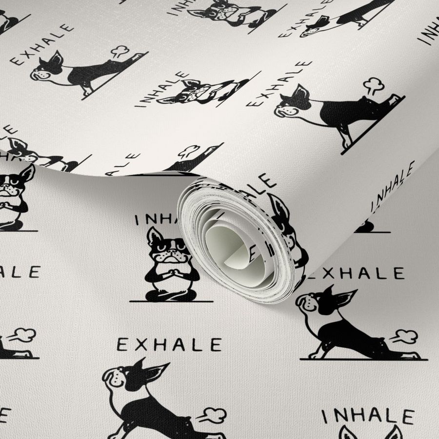 Inhale Exhale_Boston Terrier_8x8