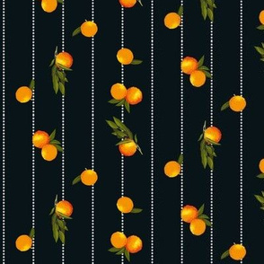 pinstripe oranges black