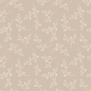 Cotswold Sprig - Romantic grey/pink  (4")