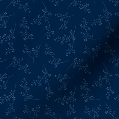 Cotswold sprig - midnight blue (4")