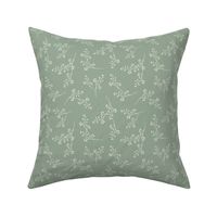 Cotswold Sprig - leaves, sage green (6")