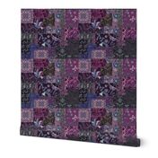 Patchwork Midnight Bird Garden