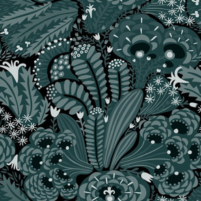 Moody floral pattern