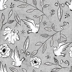 ink Dove PRINT OLD GREY