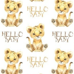 2" Hello baby lion 