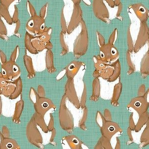 Bunnies ONLY teal