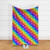 Quilted Rainbow Patchwork