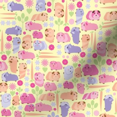 Pastel Guinea Pig Vegetable Patch 