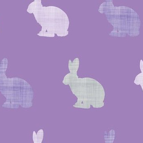 lilac bunny purple