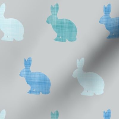 bunny all blue grey