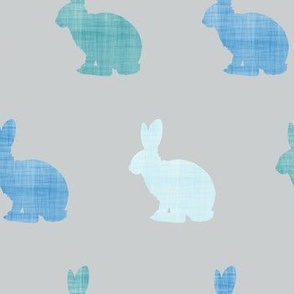 bunny all blue grey
