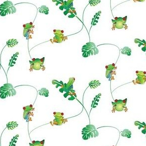 Lots of little tree frogs