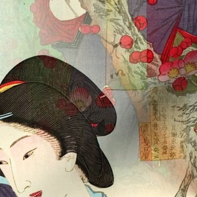 Geisha and Blossoms