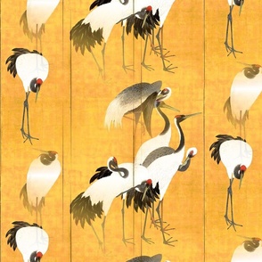 Japanese Flock of Cranes
