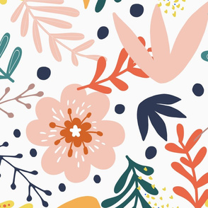 Modern Hand Drawn Floral