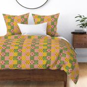 Patchwork Quilt Indian Blockprint Squares