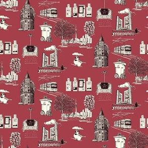 Toronto Toile Passion Red