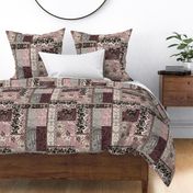 Patchwork Cottagecore Blush and gray