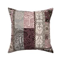 Patchwork Cottagecore Blush and gray