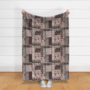 Patchwork Cottagecore Blush and gray