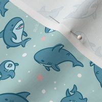 Cute Blahaj Sharks