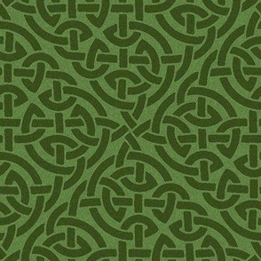 Celtic knot allover, green
