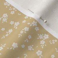 simple flowers -  pastel soft yellow