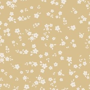 simple flowers -  pastel soft yellow