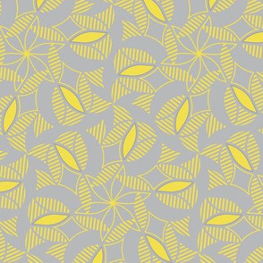 striped foliage - ultimate gray, illuminating yellow