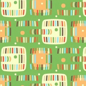 Martian Colony Quilt Green | Small