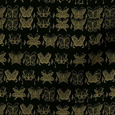 gold butterfly pattern