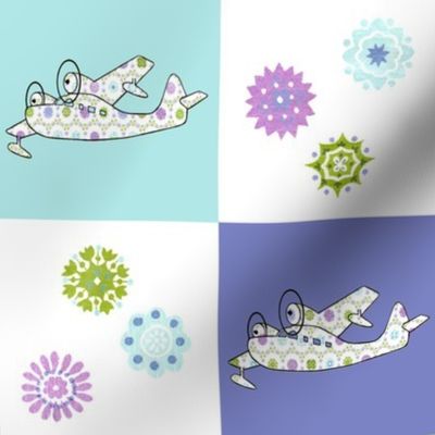 Seaplane Patchwork - Flowers